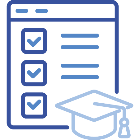 Icon that illustrates Students' learning assessment