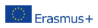 EU flag with Erasmus+ logo